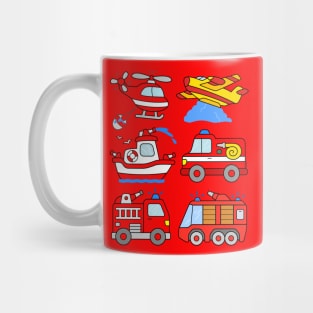 Firefighter Kids Design Mug